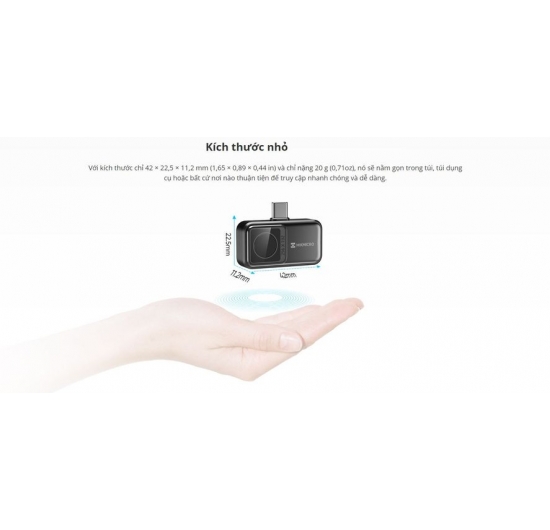 Hikmicro camera Mini2 tích hợp với điện thoại