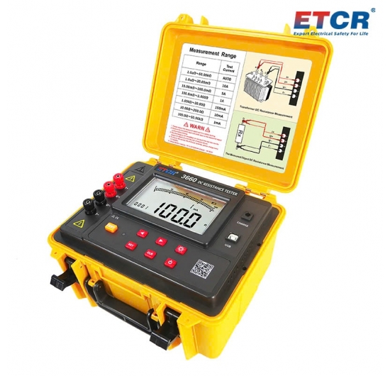 Máy kiểm tra điện trở DC ETCR3660