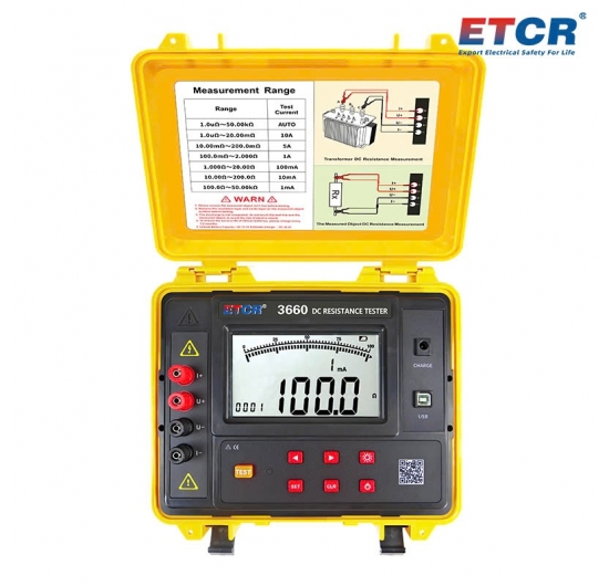 Máy kiểm tra điện trở DC ETCR3660