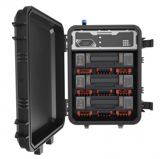 Hộp sạc pin Lithium-ion 3 ngăn D24-500